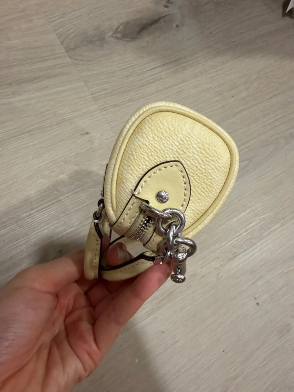 Coach Yellow Mini Rowan Keychain Charm - Picture 4 of 6